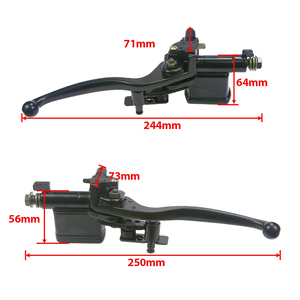 Tuas Rem Hidrolik Universal Berkualitas Tinggi 7/8 Inci 22mm 50-250CC Hitam Kiri Kanan untuk ATV Quad Dirt Bike Sepeda Motor Pompa Rem - Product Image 6