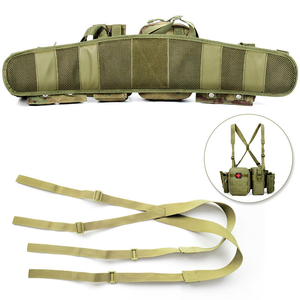 Conjunto de cintura táctica al aire libre, cinturón de caza desmontable resistente al desgaste, MOLLE camuflaje Oxford tela impermeable CS cinturón de entrenamiento - Product Image 1