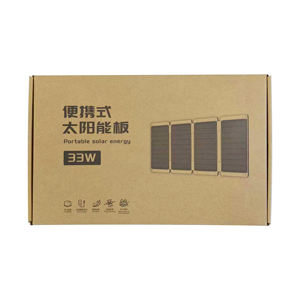 Kit de panneaux solaires portables 22W/30W/33W, chargeur solaire pliable étanche avec porte-clés pour téléphone, batterie externe et voyage - Product Image 2