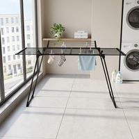 Séchoir à linge pliant sur pied à prix raisonnable, étagère à serviettes pour balcon et buanderie, séchoir à linge télescopique flexible