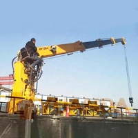 1, 2, 3, 5 tonnes, petit flotteur de pêche, bateau élévateur, bateau marin, Yacht monté sur le pont, flèche télescopique, Davit, grue de pont