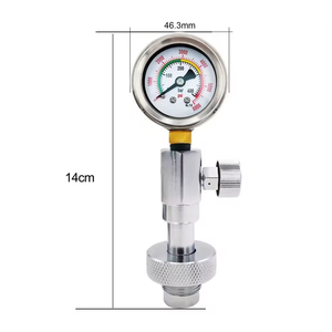 Manómetro de Alta Presión de 400 Bares para Tanque de Aire de Acero Inoxidable para Buceo con Válvula DIN y Reguladores - Product Image 6