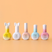 Esmalte de Uñas en Gel UV LED de 15 ml, OEM ODM, Botella de Vidrio con Tapa, Superficie Grabada con Ácido, Impresión, Sellado con Pincel Transparente