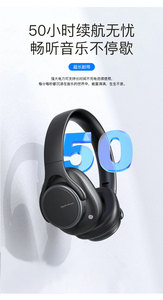 Fones de Ouvido Sem Fio B15 ANC Dobráveis BT5.4 com Cancelamento de Ruído, Portáteis para Música, Jogos e Esportes, Estéreo, Botão de Ajuste Rotativo - Product Image 6