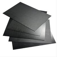 Épaisseur personnalisée taille couleur 3K sergé uni mat brillant 100% feuilles de fibre de carbone pure panneau de carbone plaque de carbone CNC