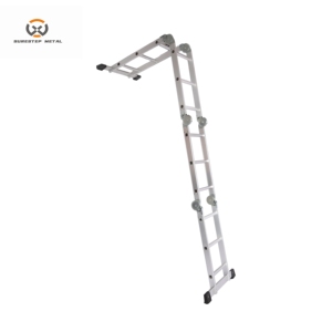 Scala in Alluminio Multiuso Pieghevole e Regolabile, Capacità 150KG, Resistente alla Corrosione, Lunga Durata - Product Image 2