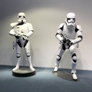 Sculpture d'art en résine de 170 cm, grand format, sur <span class=keywords><strong>le</strong></span> thème de la guerre des étoiles, personnages de dessins animés, Stormtroopers blancs, personnalisable, décoration d'intérieur - Product Image 6