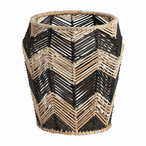 Jardinières décoratives faites à la main en rotin tissé fer Design personnalisé Pots de fleurs intérieurs et extérieurs Jardinières faites à la main - Product Image 1