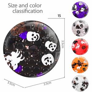 Custom Popular Tpr Halloween Sequin Water Stress - Relief Ghost Festival Colored Bead <b>Squeeze</b> <b>Balls</b>, Fidget Toy - Product Image 4