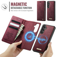 CaseMe étui en cuir détachable pour téléphone Galaxy S25 Ultra Plus S24 FE S23 S22 étui portefeuille RFID pour Samsung S23 Ultra