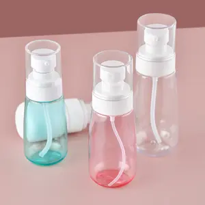 الملونة 30 مللي 60 مللي 80 مللي 100 مللي زجاجة بلاستيكية زجاجة رذاذ زجاجة محلول لمستحضرات التجميل التعبئة