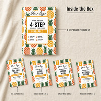 Kit de pédicure de luxe en 4 étapes, coffret cadeau pour spa des pieds avec bain de sel marin, gommage au sucre, crème masque, lotion de massage, vegan, marque privée