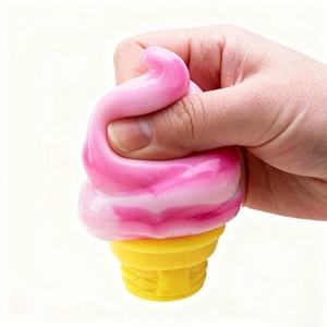 Nouvel Arrivage Jouets Sensoriels à Presser en Forme de Crème Glacée, Jouets de Décompression à Pincer, Jouets Anti-Stress Sonores, Jouet Promotionnel - Product Image 6