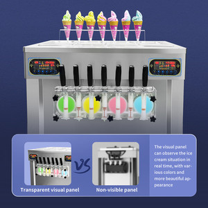 Macchina per gelato pavimento di alta qualità durante la notte mantenere il lavaggio fresco 7 5 gusti servono il gelato morbido - Product Image 6