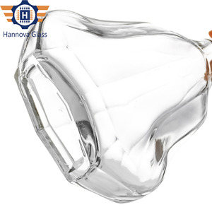 Sang trọng 700ml độc đáo hình dạng quả lê phẳng chai thủy tinh cho Whisky Brandy Cognac xo cao Flint rỗng Tinh Thần Rượu chai - Product Image 4