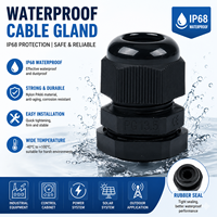 Conector de Cable de Nylon Impermeable IP68, Conector de Cable PGL, Accesorio de Entrada de Cable de Alto Voltaje, Certificado ROHS para Caja Eléctrica