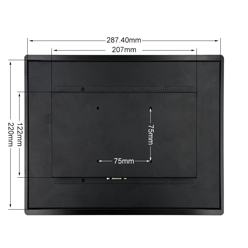 Wholesale 12-Inch IP65 Waterproof VESA Mount Square Embedded Computer Industrial Use True Flat PCAP IPS Fanless Multi-OS Support