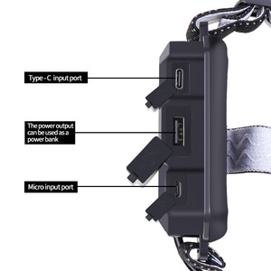 XHP360 Headlamp 36-Core LED Rechargeable Battery White Light Outdoor Camping - Product Image 1
