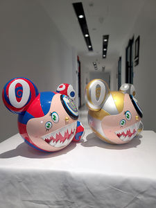 Due Yuan arte Murakami Takashi grande bocca Mr.DOB bambola di moda decorazione da tavolo per gli uomini e le donne regali - Product Image 5