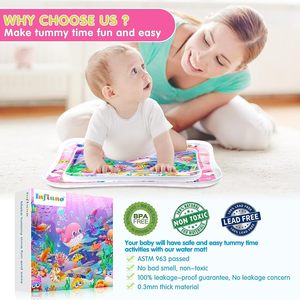 Tapis d'éveil aquatique pour bébé, sans BPA, rose, animaux marins, gonflable, pliable, doux, imperméable, non toxique, <span class=keywords><strong>piano</strong></span>, activité, gymnase pour enfants - Product Image 5