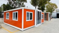 2025 nouveau Mini bureau à domicile intégré Pod extensible conteneur d'expédition maison extensible Capsule chambre acier Villa entrepôt