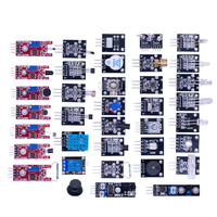 Kit éducatif de modules de capteurs 37-en-1 avec boîtier, incluant un capteur infrarouge et un module relais 5V, ensemble d'apprentissage DIY