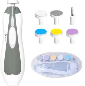 Coupe-ongles électrique de sécurité pour bébé avec logo personnalisé, style découpé, 6 en 1, lime et coupe-ongles, kit de toilettage et de manucure pour nourrissons, tout-petits et adultes - Product Image 1
