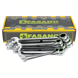 Fasano Combination Wrench <b>Set</b> 8pc Metric 6mm To 19mm For Auto Repair <b>Tools</b> - Product Image 2