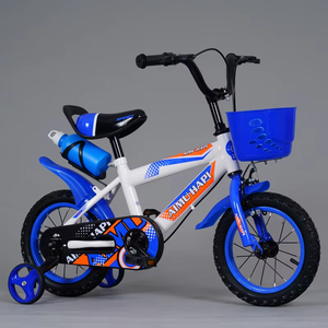 Bicicleta Infantil de 12 Pulgadas con Ruedas de Entrenamiento, Cuadro de Acero de Alto Carbono, 1 Velocidad, para Niños, Ciclismo al Aire Libre, Superventas - Product Image 1