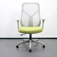 Chaise de bureau ergonomique pliable à dossier haut en maille avec support lombaire pour la maison, le bureau, la chambre et la salle de conférence