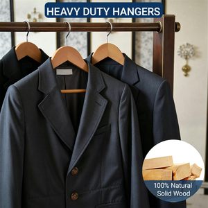 Cintres en bois massif brillant pour vêtements d'enfants, fournis par une usine expérimentée - Product Image 5