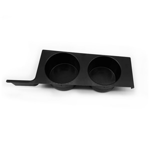 Portavasos para BMW E39 528i 530i M5, Negro, Fibra de Carbono, Consola Central - Product Image 1