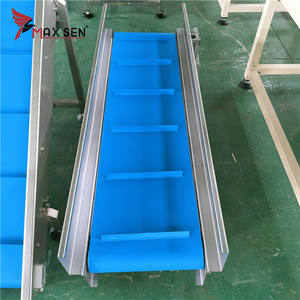 Maxsen fabrika özelleştirme mavi PU düz gıda sınıfı bant konveyör sistemi sertifika ile eğimli konveyör kökenli tasarlanmış - Product Image 3
