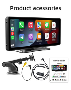 10,26'' Draagbaar Draadloos Carplay Scherm HD Front Dashcam 2 Din SDK GPS Siri voor Mirror Link Auto - Product Image 1