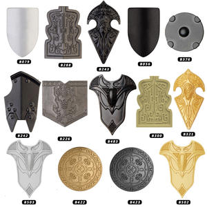 Koruit MOC soldat médiéval chevalier casque accessoires compatibles Mini bloc de construction figurines jouets - Product Image 3