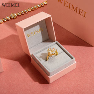 WEIMEI One Shop paquet de bijoux Logo personnalisé papier mode collier boucle d'oreille bague emballage cadeau boîte à bijoux - Product Image 2