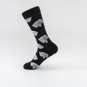 Chaussettes mi-mollet à motifs colorés <span class=keywords><strong>Funky</strong></span> Happy Street Style Fashion Crew <span class=keywords><strong>Bas</strong></span> en coton peigné pour personnes Chaussettes mi-mollet 2025 - Product Image 3