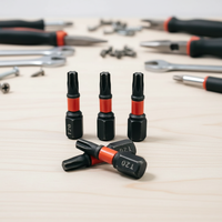 Embout d'impact Torx T20 professionnel de qualité industrielle LXD, 25 mm, résistant à la corrosion, en acier allié S2, couple élevé, pour outils de construction