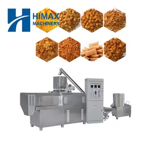 full automatic stainless steel bugles extruded fried snacks pallet making machines Frying Rice Crackers Snacks production line