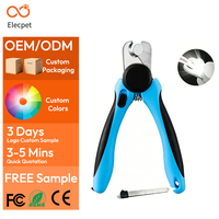Trousse professionnelle de coupe-ongles pour animaux Elecpet en acier inoxydable, coupe-griffes aiguisé et sécurisé pour chiens et chats, pour le toilettage et l'entretien des animaux