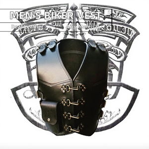 Chaleco de motorista de cuero de vaca para hombre, estilo Formal Club para motocicleta, montar en moto, chaleco de vaquero transpirable tejido de otoño para trajes - Product Image 3