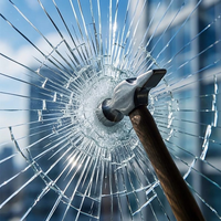 Film de sécurité anti-éclatement en verre de protection anti-explosion 2/4/8/12/16/21 mil pour bâtiments, bureaux, maisons, voitures, banques, magasins, fenêtres et portes