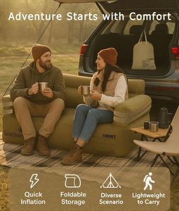 Automatic <b>Inflatable</b> Double <b>Sofa</b> Portable Air Couch Modern PVC Fabric Customized Color for Outdoor Camping Living Room Park - Product Image 3