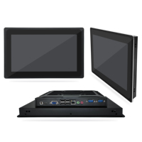 Wells aplicación industrial escritorio VESA 75 100 tableta computadora a prueba de vandalismo monitor de pantalla táctil de pantalla panorámica de 17 pulgadas