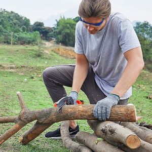 Tronçonneuse d'élagage à piles de qualité industrielle IDEAL STAR 'JACK' 20 pouces avec scie à chaîne électrique à barre de 10 cm pour le travail sur poteau - Product Image 4