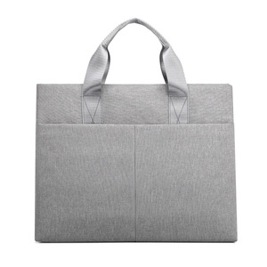Sac à main professionnel texturé pour ordinateur portable, mallette décontractée pour documents, sacoche de transport pour le bureau et le travail - Product Image 1