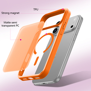 <span class=keywords><strong>Coque</strong></span> de téléphone de <span class=keywords><strong>luxe</strong></span> fine et mate pour <span class=keywords><strong>iPhone</strong></span> 17 <span class=keywords><strong>Pro</strong></span> Max Air 16 Plus 15 14 13 <span class=keywords><strong>12</strong></span> 11, compatible avec la charge sans fil, antichoc, protection arrière - Product Image 6