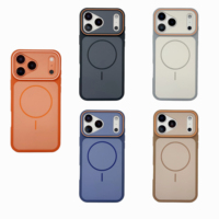 Funda para iPhone 17 Pro Max, Funda Magnética Mate de Lujo para Teléfono Móvil con Carga, Fundas Protectoras para iPhone 17 16 15 Pro Max