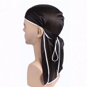 Durag en Soie pour Hommes et Femmes, Durags Soyeux pour Ondulations, Bandeau Longue Queue, Doo Rag, Satin Doux Supérieur, Respirant, Bandana, Bonnet de Nuit - Product Image 1
