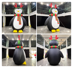 <span class=keywords><strong>Pingüino</strong></span> Inflable Navideño <span class=keywords><strong>de</strong></span> 5 m, Resistente al Agua, <span class=keywords><strong>de</strong></span> Oxford, <span class=keywords><strong>Pingüino</strong></span> Inflable Gigante para Decoraciones Navideñas - Product Image 2